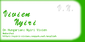 vivien nyiri business card